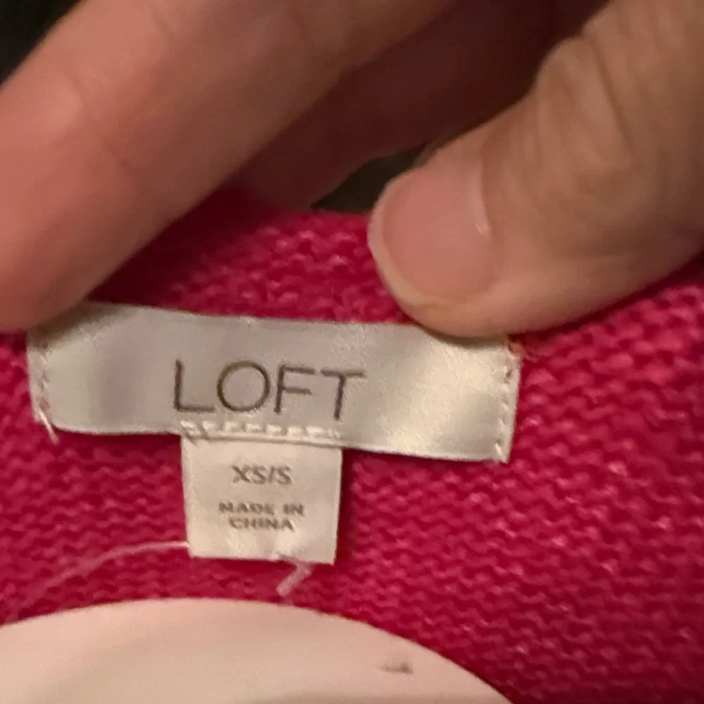 LOFT Fuchsia Knit‎ Poncho